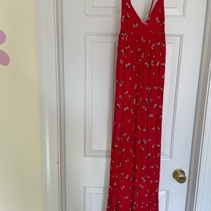 Billabong Red Floral Maxi Dress